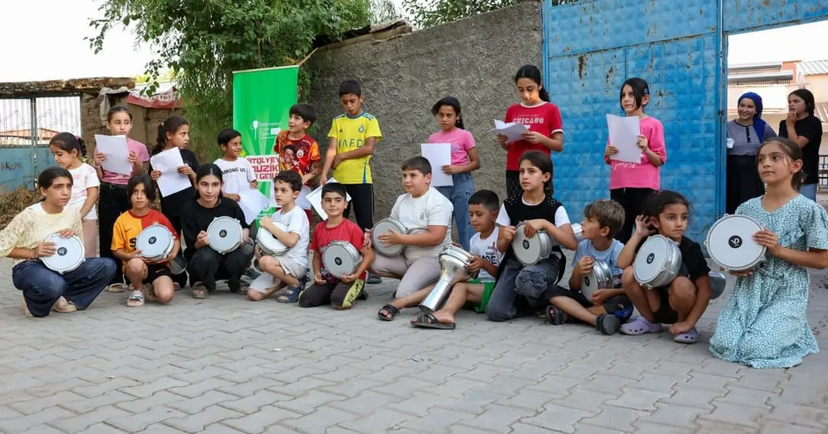 Diyarbakır Gezici Müzik Atölyesi’yle çocuklar konsere hazırlanıyor