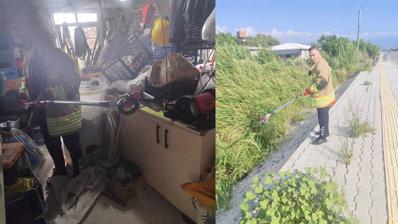 Hatay’da yerleşim yerlerine giren yılanlar itfaiye ekiplerince doğaya salındı